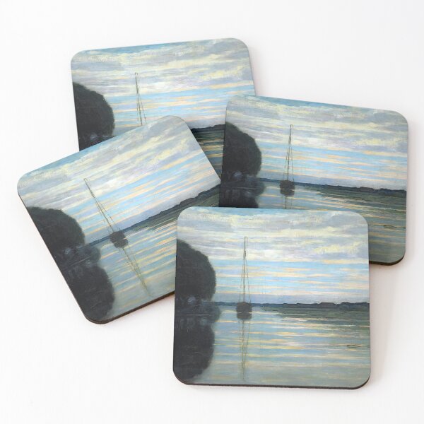 Item preview, Piet Mondrian - River view with a boat Sun designed and sold by StrokeMe.