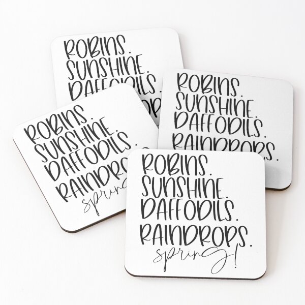 Item preview, Robins, Sunshine, Daffodils, Raindrops, Spring! Springtime Quote designed and sold by ArtHavenDesign.