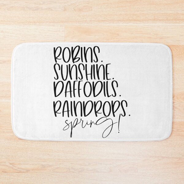 Item preview, Robins, Sunshine, Daffodils, Raindrops, Spring! Springtime Quote designed and sold by ArtHavenDesign.