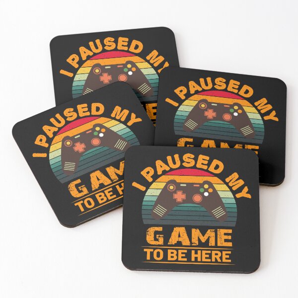 Item preview, I Paused My Game Retro Gamer Art designed and sold by Back2Collage.