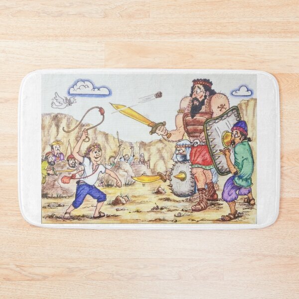 Item preview, David and Goliath cartoon  designed and sold by Water's Edge Gallery.