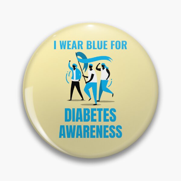 Item preview,  I wear blue for Diabetes Awareness designed and sold by 87-Aesthetics.