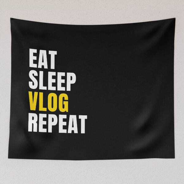Item preview, Vlog "Comer, dormir", repetir designed and sold by ureggie.