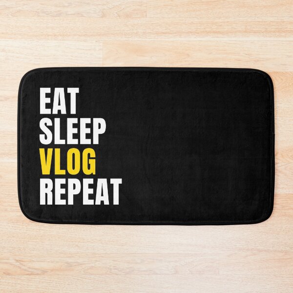 Artikelvorschau, Eat Sleep Vlog Wiederholung entworfen und verkauft von ureggie.
