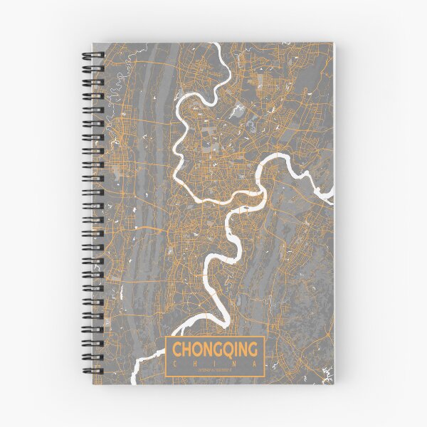 Item preview, Chongqing City Map of China - Bauhaus designed and sold by deMAP.