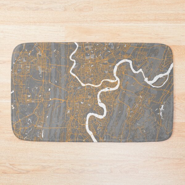 Item preview, Chongqing City Map of China - Bauhaus designed and sold by deMAP.