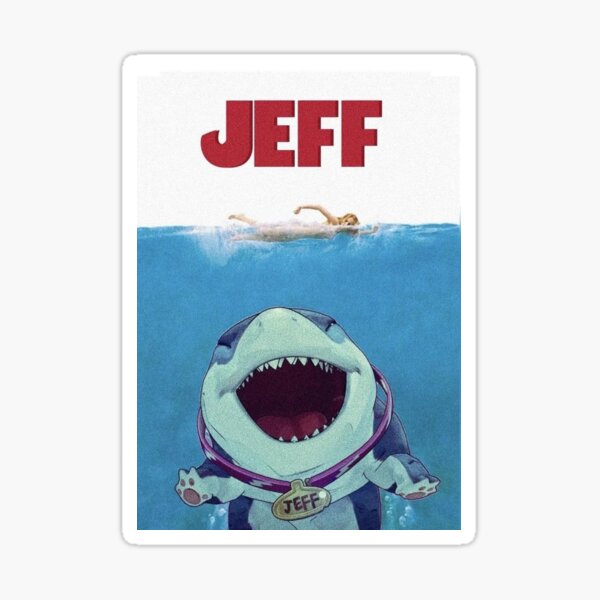 Vista previa del artículo con la obra «Diseño de la película Jeff el Landshark», diseñado y vendido por StarlightHQ.