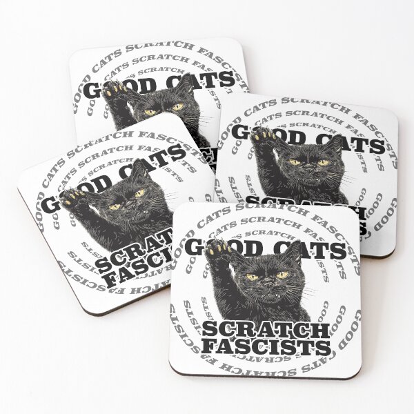 Item preview, Good Cats Scratch Fascists designed and sold by Rose&Evergreen.