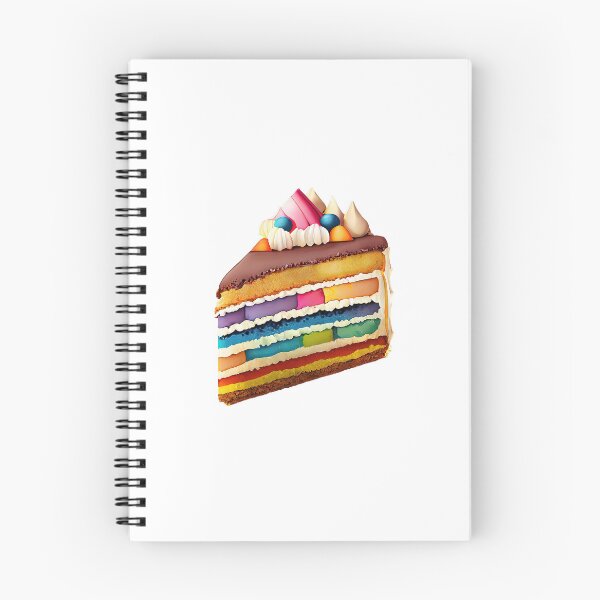 Item preview, "Junk Food Cake Sticker | Fun Fast Food Lover Art" designed and sold by Mandayartstudio.