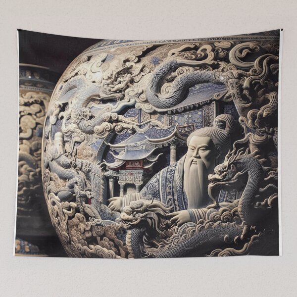 Item preview, Chronicles in Porcelain: The Sage and the Serpent designed and sold by ZenOfAIarts.