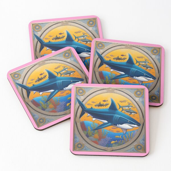 Item preview, SHARKS (#FF99CC) designed and sold by Marlon Oseguera.