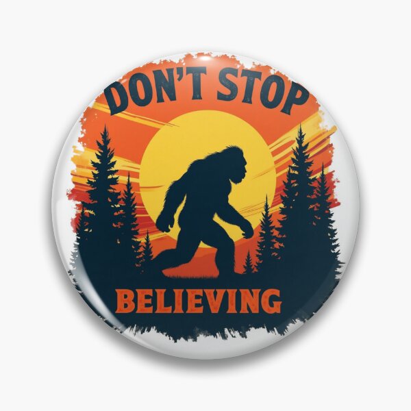 Item preview, Don't Stop Believing – Bigfoot Retro Sunset Design designed and sold by haitrieuic96.