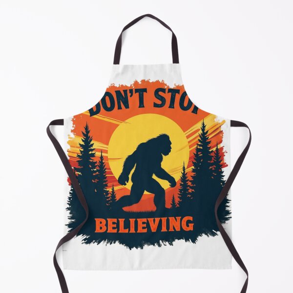 Item preview, Don't Stop Believing – Bigfoot Retro Sunset Design designed and sold by haitrieuic96.