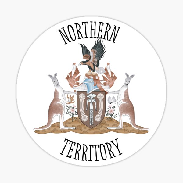 Item preview, Northern Territory Coat of Arms 1 designed and sold by Top End Stickers.
