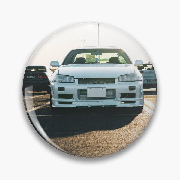 Item preview, Nissan Skyline R34 GTR White - Classic JDM Sports Car Design designed and sold by Suss-It-store.