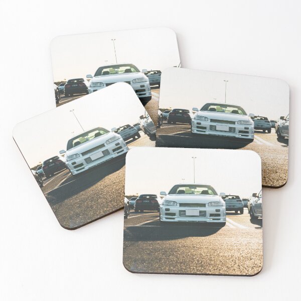 Item preview, Nissan Skyline R34 GTR White - Classic JDM Sports Car Design designed and sold by Suss-It-store.