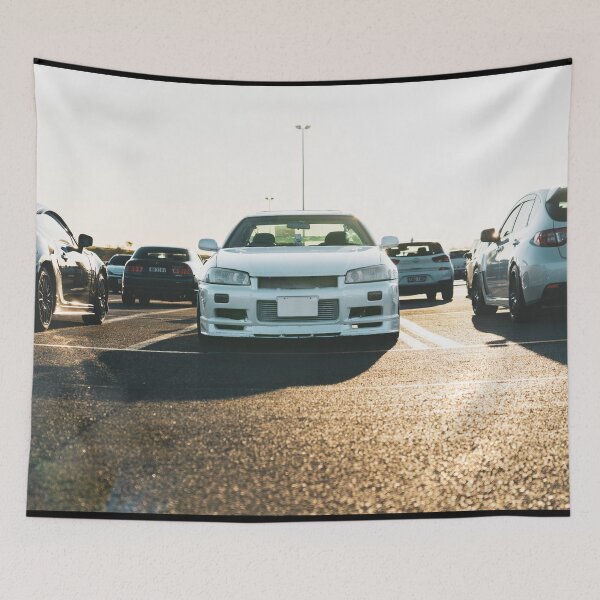 Item preview, Nissan Skyline R34 GTR White - Classic JDM Sports Car Design designed and sold by Suss-It-store.