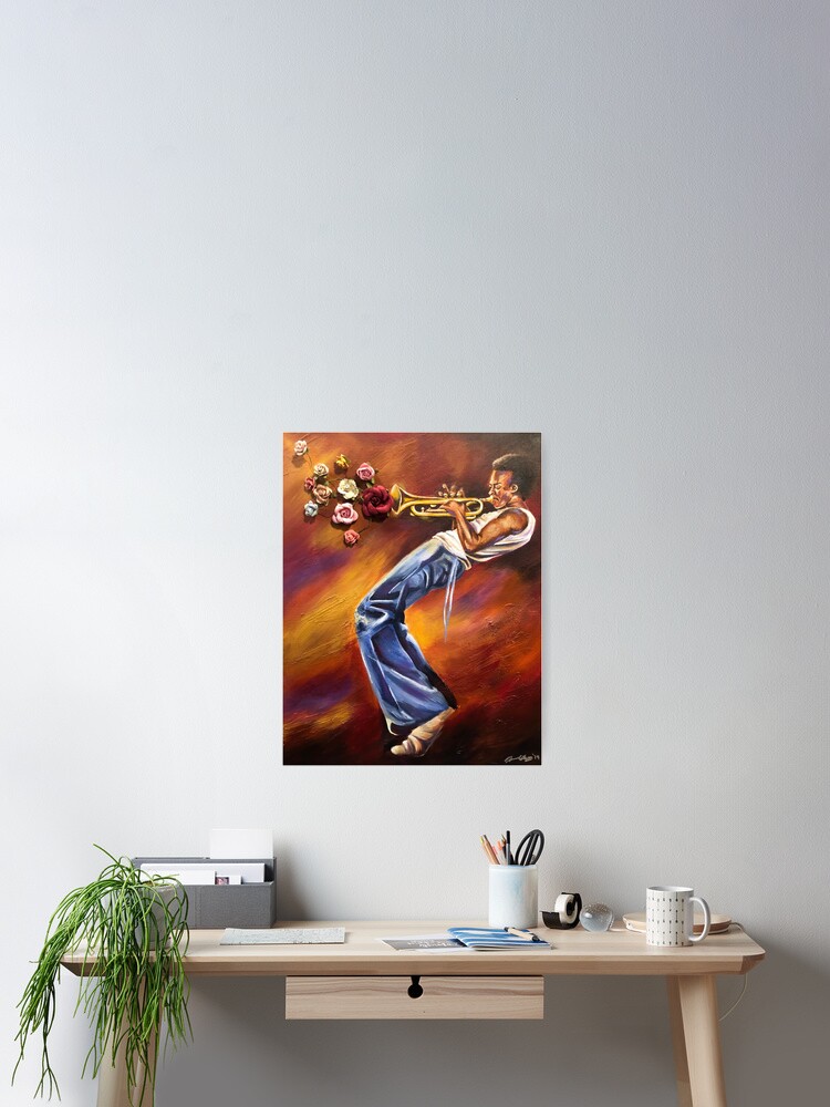 Thumbnail 2 of 3, Poster, Jazz Flowers designed and sold by Donnierogersart.