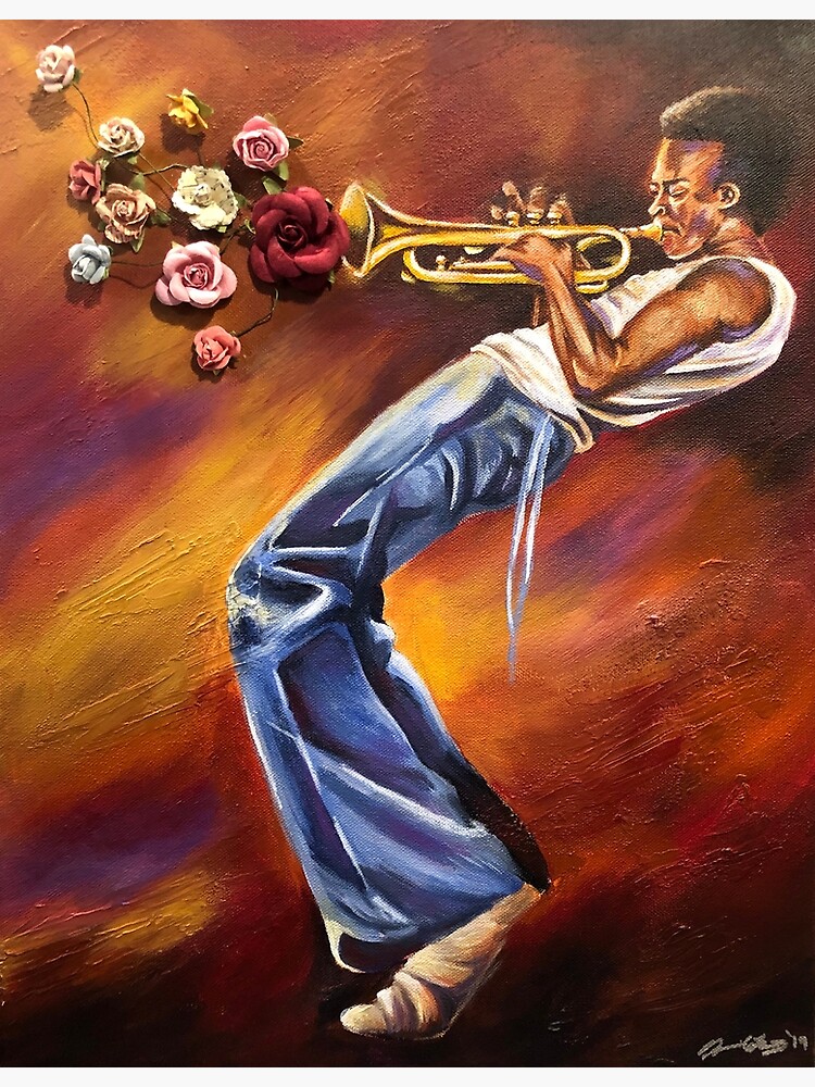 Thumbnail 3 of 3, Poster, Jazz Flowers designed and sold by Donnierogersart.