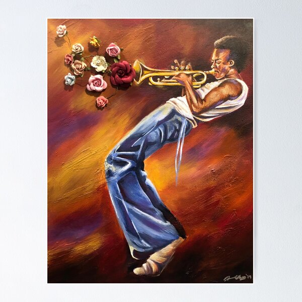 Jazz Flowers Poster