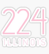 ILLINOIS 224 • ROSE Sticker
