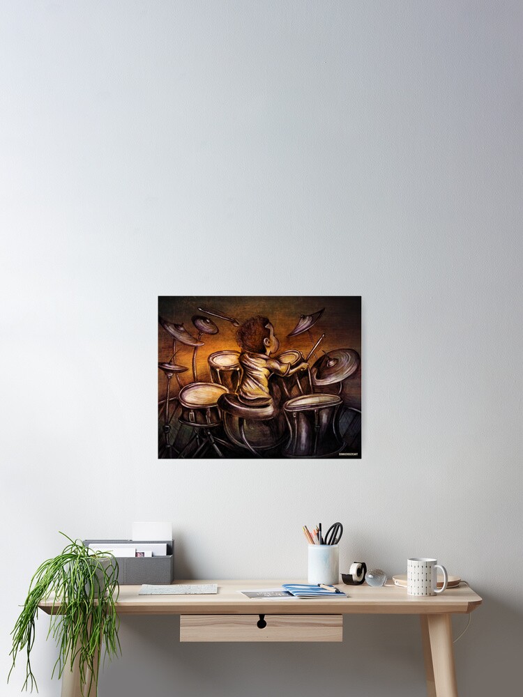 Thumbnail 2 of 3, Poster, Drummer Boy designed and sold by Donnierogersart.