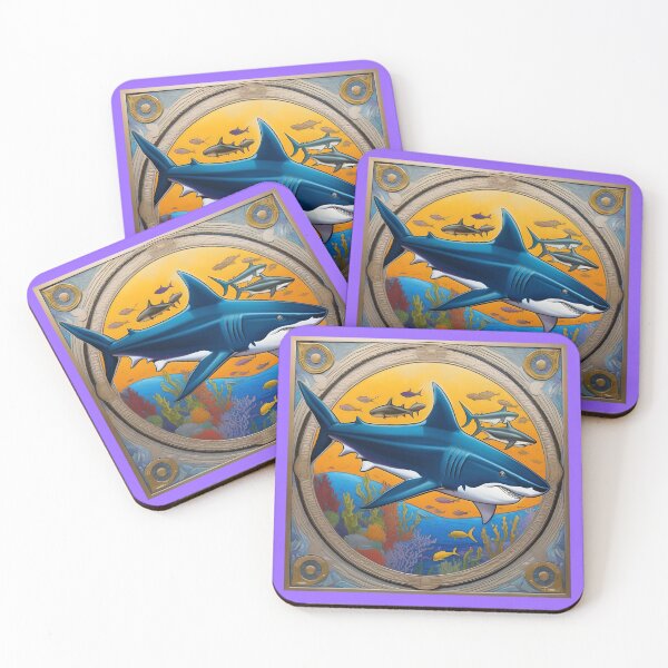 Item preview, SHARKS (#9966FF) designed and sold by Marlon Oseguera.