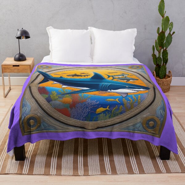 Item preview, SHARKS (#9966FF) designed and sold by Marlon Oseguera.