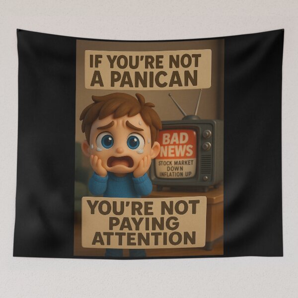 Item preview, "Aware Panican - Economic Awareness Art" designed and sold by MySheetMusicArt.