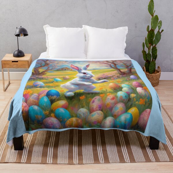 Item preview, "Whimsical Easter Bunny: A Dreamy Spring Fantasy" designed and sold by Artisticanvas.