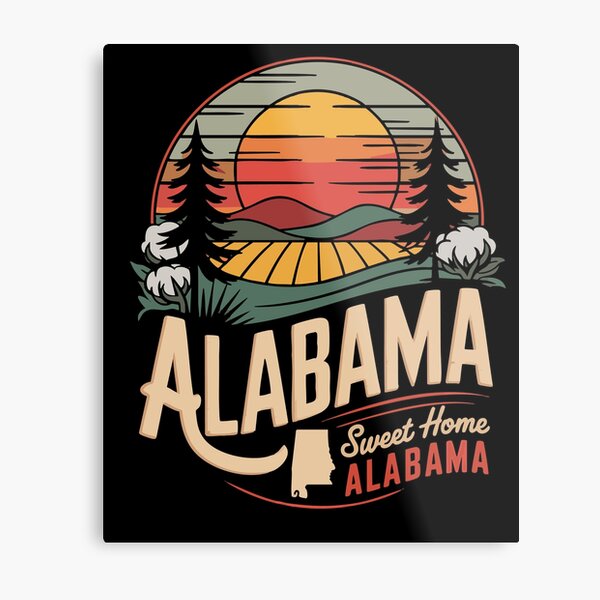 Item preview, Sweet Home Alabama Vintage Sunset T-Shirt Retro State Pride Gift  designed and sold by deklnwart.