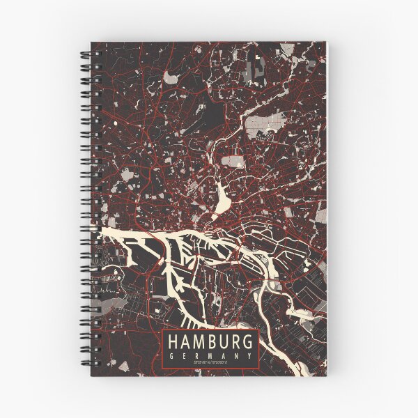 Item preview, Hamburg City Map Germany - Vector designed and sold by deMAP.