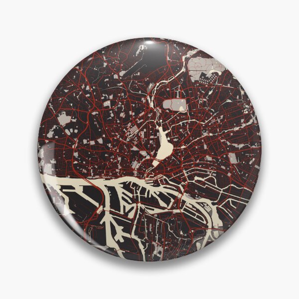 Item preview, Hamburg City Map Germany - Vector designed and sold by deMAP.