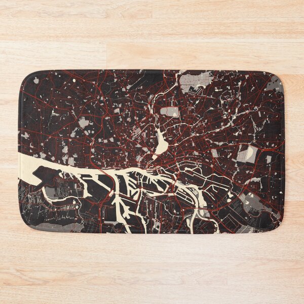 Item preview, Hamburg City Map Germany - Vector designed and sold by deMAP.