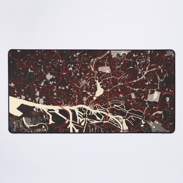 Item preview, Hamburg City Map Germany - Vector designed and sold by deMAP.