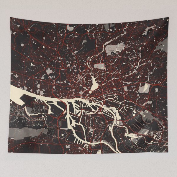 Item preview, Hamburg City Map Germany - Vector designed and sold by deMAP.