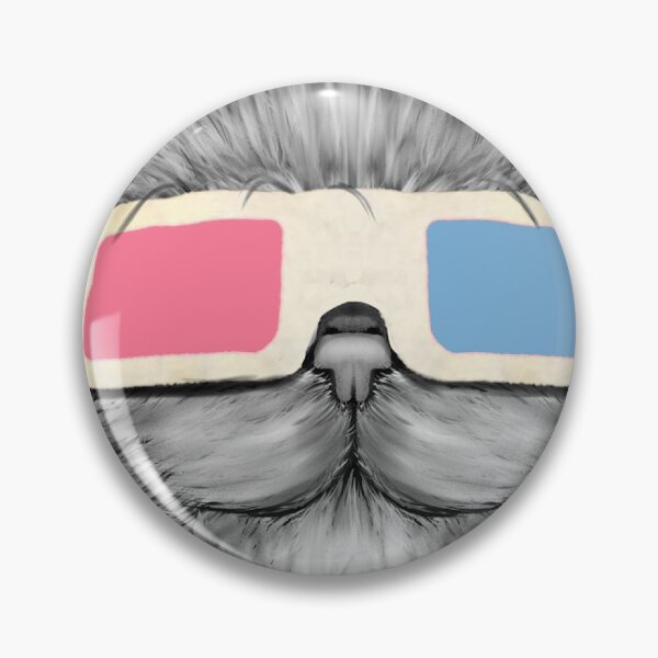 Item preview, 3D Whiskers - Retro Cat with a Stereoscopic Twist designed and sold by AdyKurniawan.