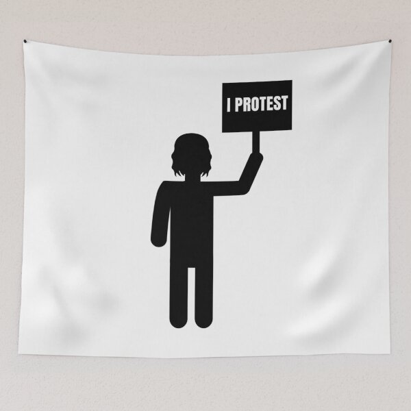 Item preview, I protest  designed and sold by Rachel the Artist .
