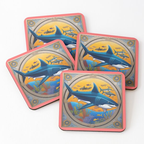 Item preview, SHARKS (#FF6666) designed and sold by Marlon Oseguera.