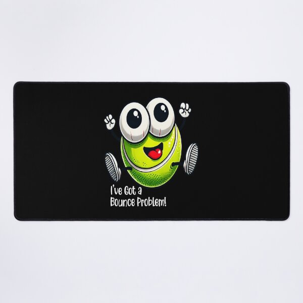 Item preview, Bounce Problem - Funny Tennis Ball Cartoon designed and sold by miaa-artistshop.