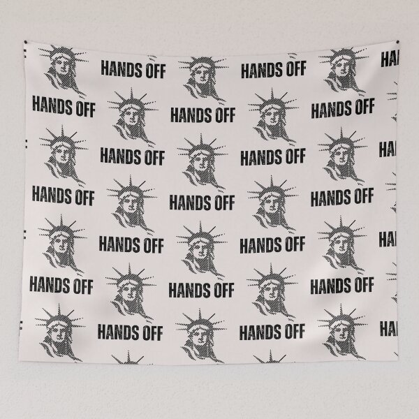 Item preview, Hands off  protest and  resist save America 50/50 1 2025 designed and sold by erozzz.
