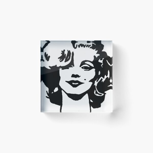 Item preview, Norma Jeane black and white acrylic  designed and sold by Chad's Fresh Art.