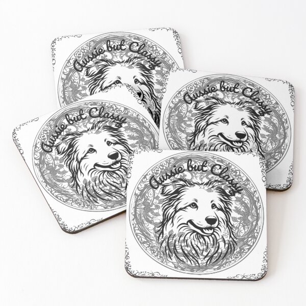 Item preview, Aussie but Classy Australian shepherd  designed and sold by Floki’s Doggone Closet.