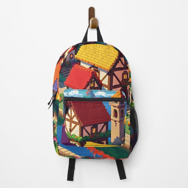 Item preview, Whimsical Pixel Village designed and sold by NeoHues.