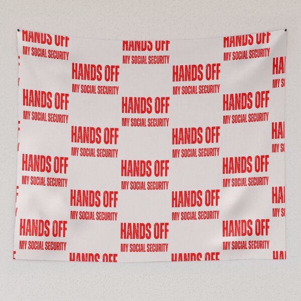 Item preview, Hands Off my Social Security protest 50/50 1 save America 2025 designed and sold by erozzz.