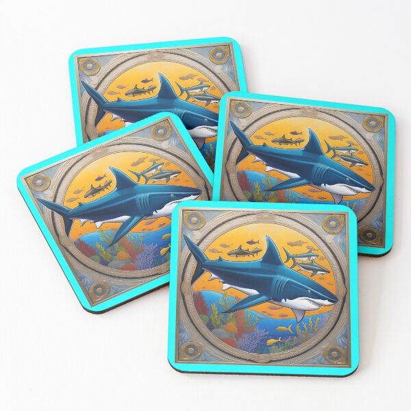 Item preview, SHARKS (#00FFFF) designed and sold by Marlon Oseguera.
