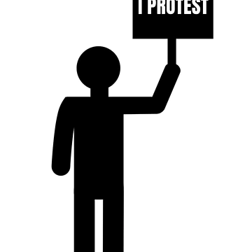 Artwork thumbnail, I protest by Rachel the Artist