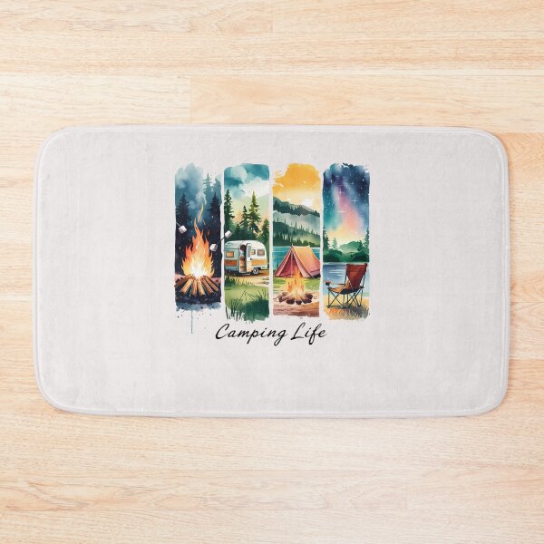 Item preview, Camping Life Retro Summer Brushstroke Camping Lover Outdoors designed and sold by diyoor.