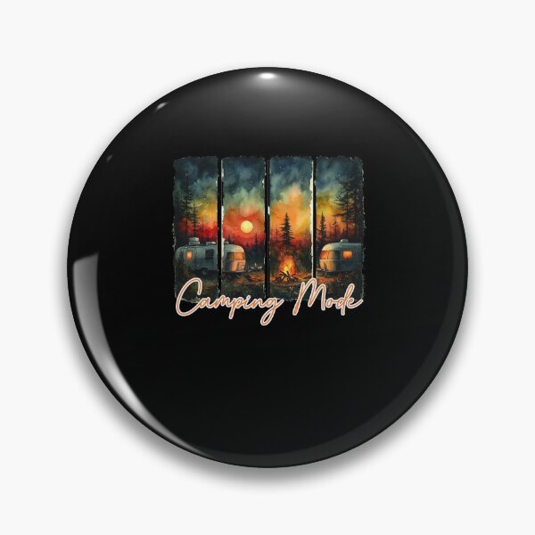 Item preview, Camping Mode Retro Summer Brushstroke Camping Lover Outdoors designed and sold by diyoor.