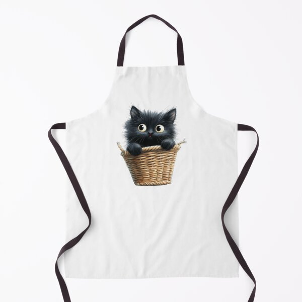 Item preview, Black cat in the basket designed and sold by poonzapoon.